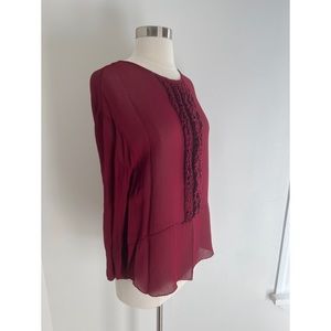 Long Sleeve Ruffle Blouse